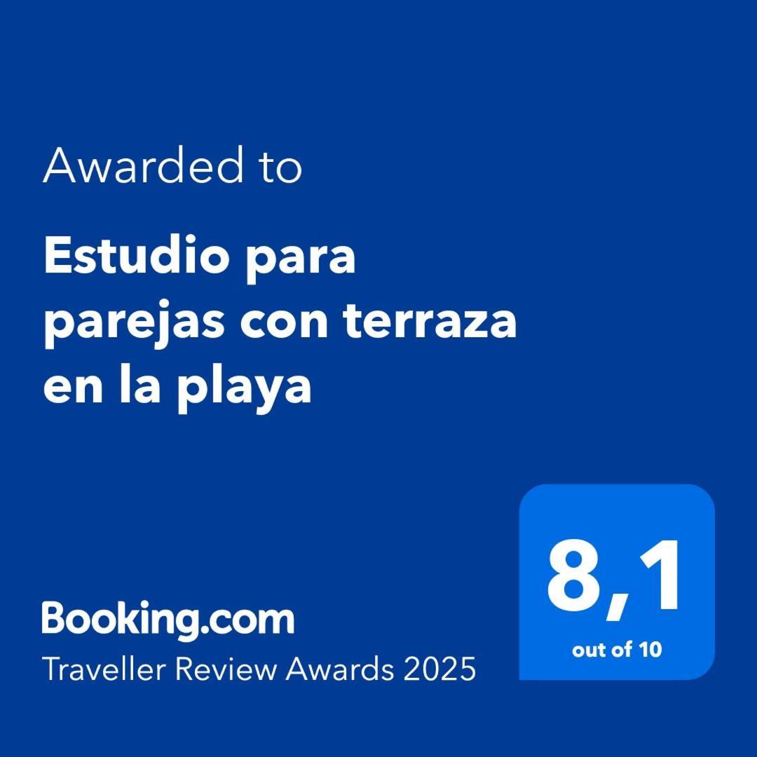 Estudio Para Parejas Con Terraza En La Playa Valenza Esterno foto